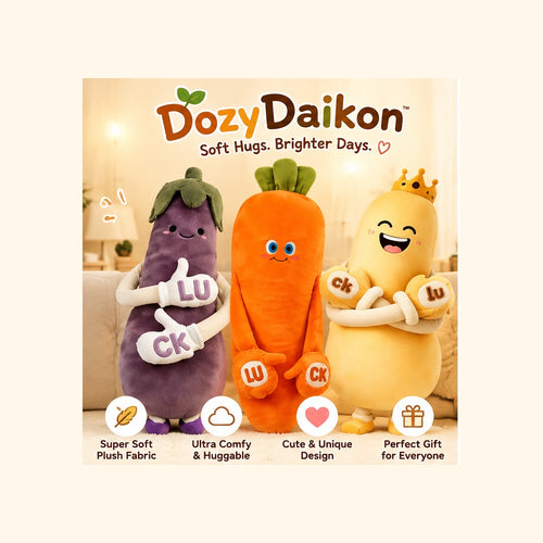 DozyDaikon™ 90CM Giant Cuddle Plush